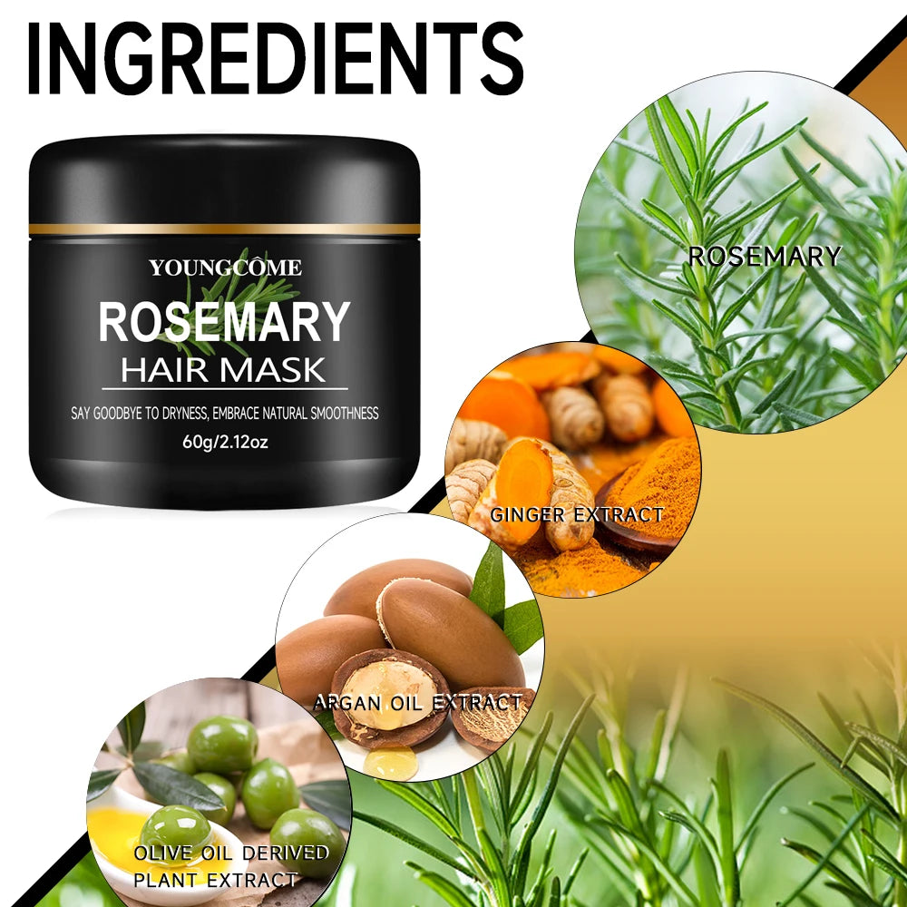 Rosemary Hair Mask – Deep Conditioning Treatment for Damaged, Thinning & Dry Hair (30g / 60g)